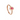 Red Frilled Surround Solitaire Ring
