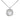 White Pearl with Silver Surround Pendant