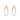 Triangle with Pearl Chain Earrings - $234 RRP