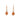 Orange Moonstone & Pearl Drop Earrings