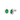 Oval Green Cubic Zirconia Surround Earrings