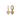 Gold Heart Huggie Earrings