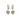 Heart Drop Huggie Earrings