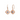 Blue Filigree Heart Drop Earring