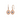 Blue Filigree Oval Drop Earring