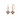 Blue Clover Drop Earring