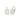 Cubic Zirconia Stud Earrings - Small