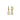 Gold Cubic Zirconia Huggie Earrings