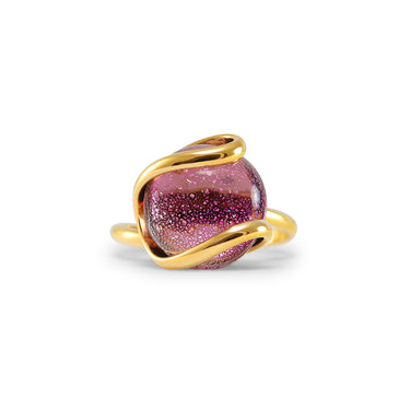 Violet Murano Glass Ring
