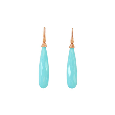 Turquoise Faceted Teardrop