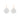 Small White Mother-of-Pearl Flower Lever Back Earrings