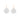Small White Mother-of-Pearl Flower Lever Back Earrings