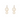 White Double Pearl Silver Earrings - $284 RRP