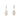 Pink Baroque Pearl Earrings - Silver