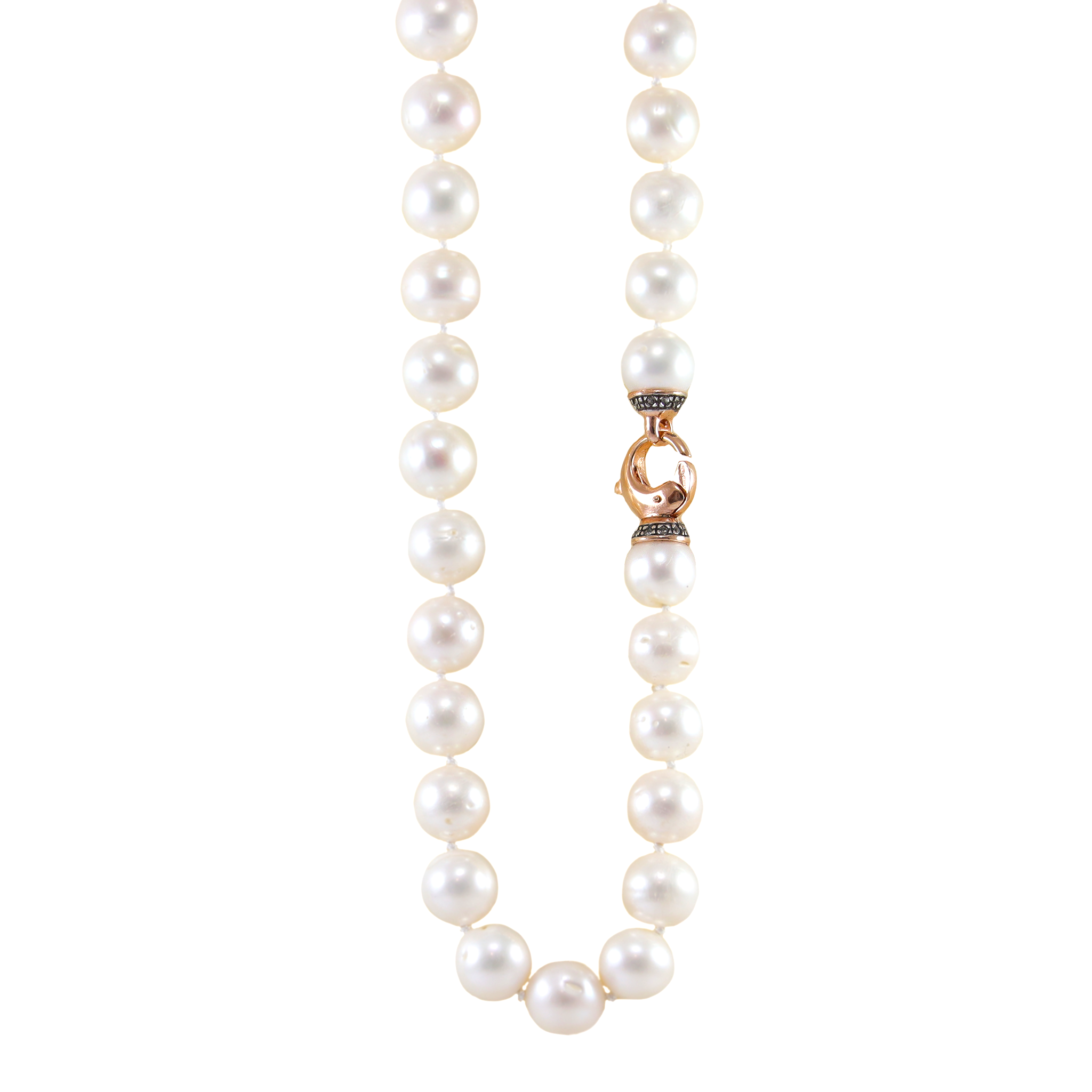 12-15mm Graduated White Pearl Necklace 19”+ Clasp