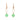 Oval Link and Chrysoprase Earrings