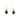 Round Emerald Green Drop Earrings