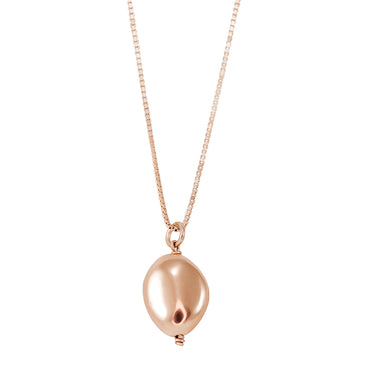 Rose Gold Nugget Drop Pendant - Small