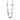 Grey Jasper & Rose Gold Necklace - 56cm
