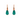 Green Agate Teardrop Hook Earrings
