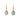 Blue Morganite Ball Hook Earrings