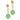 Pearl & Mint Jade Double Drop Earrings