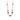Pearl, Ruby Agate & Tigers Eye Necklace