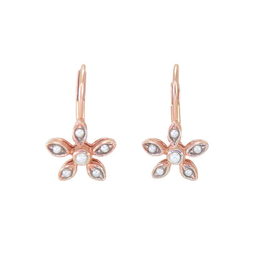 Single Flower Drop Earrings