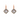 Bright Crystal Small Square Drop Earrings