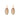 Three Pearl with Crystal Surround Oval Drop Earrings