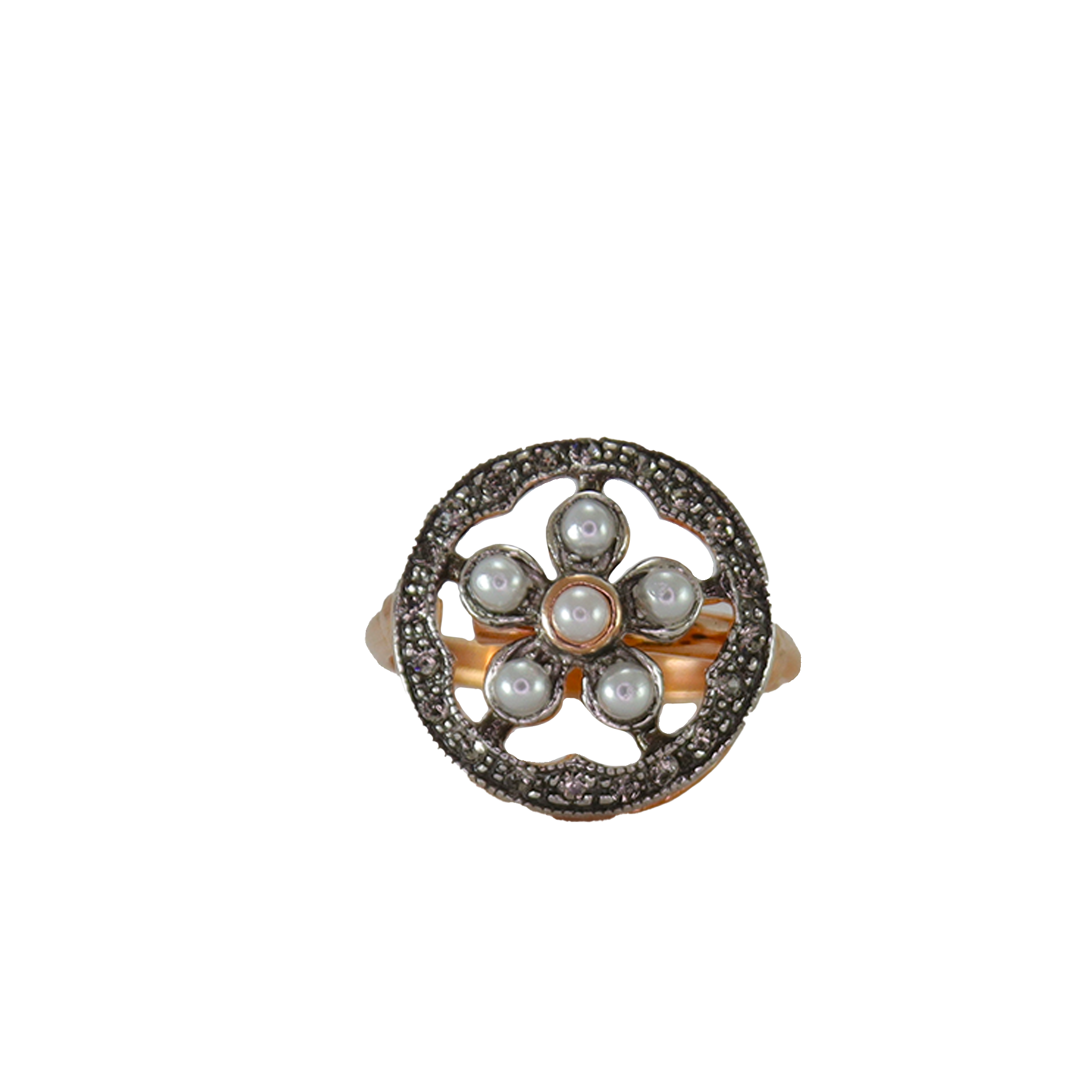 Pearl Daisy Ring