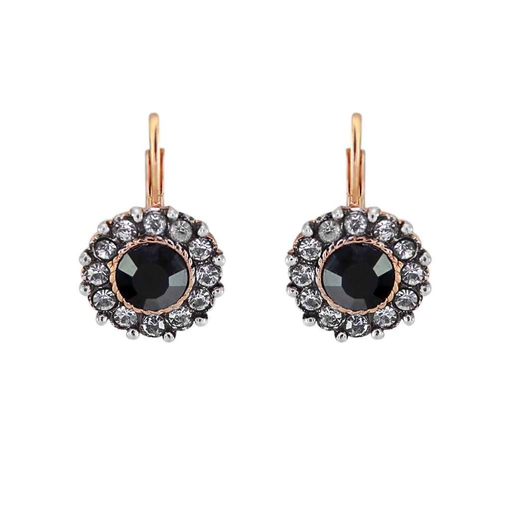 Onyx & Crystal Earrings