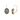 Fume Crystal Oval & Rose Gold Earrings