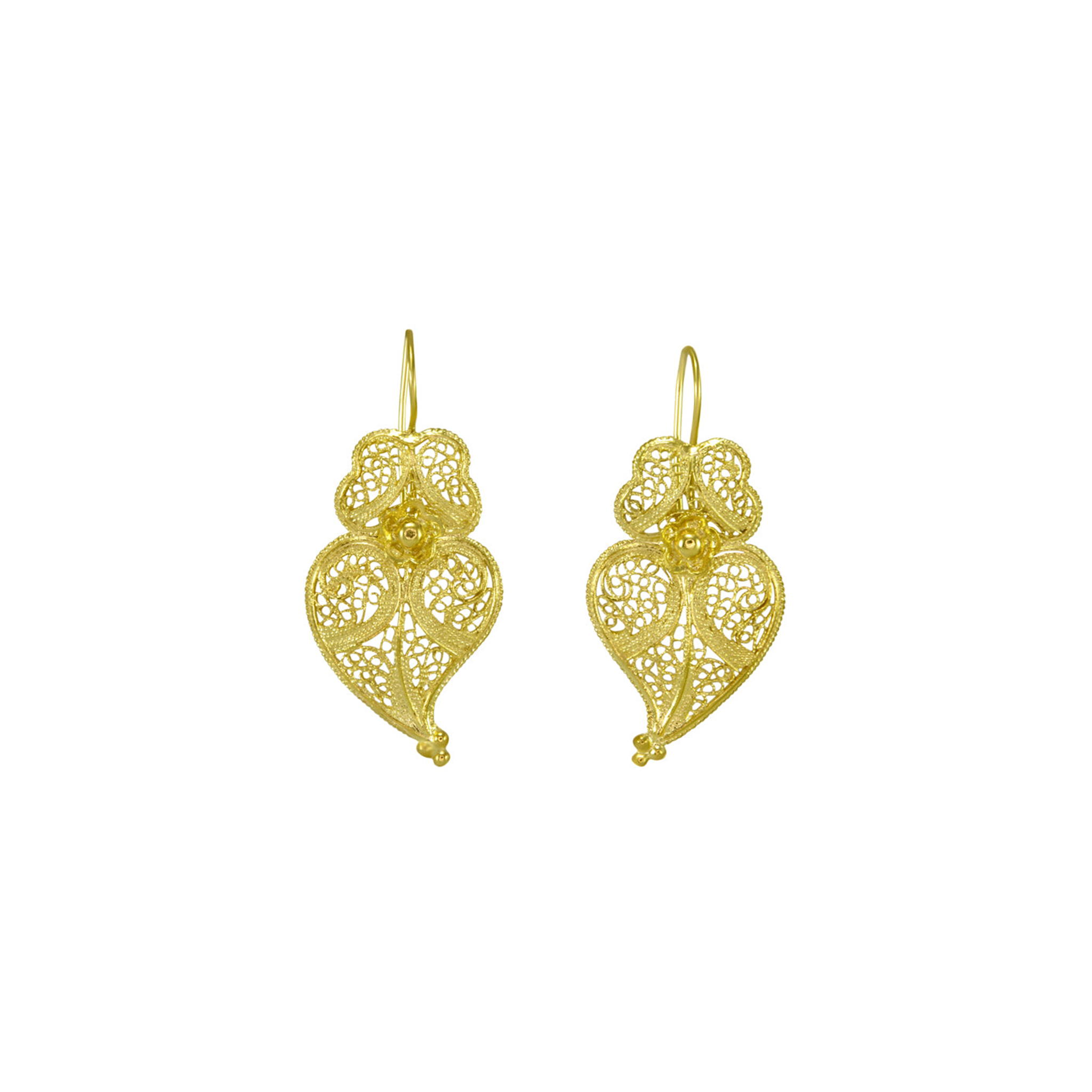 Small Aladdin Earrings - Yellow Gold