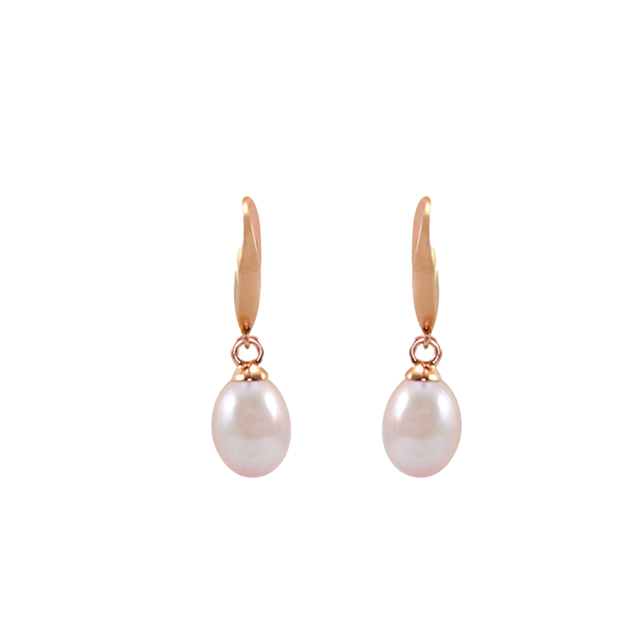 Pink Pearl Drop Earrings