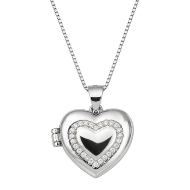 Silver Heart Locket Pendant