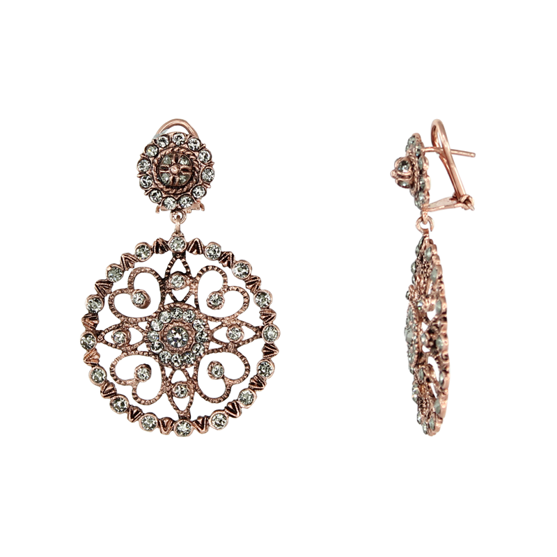 Crystal Filigree Earrings
