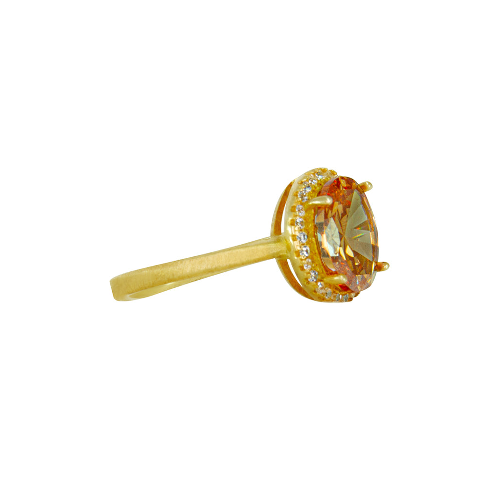 Citrine Gold Ring