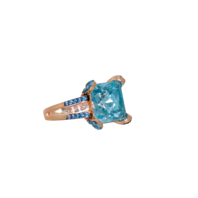 Blue Crystal Ring