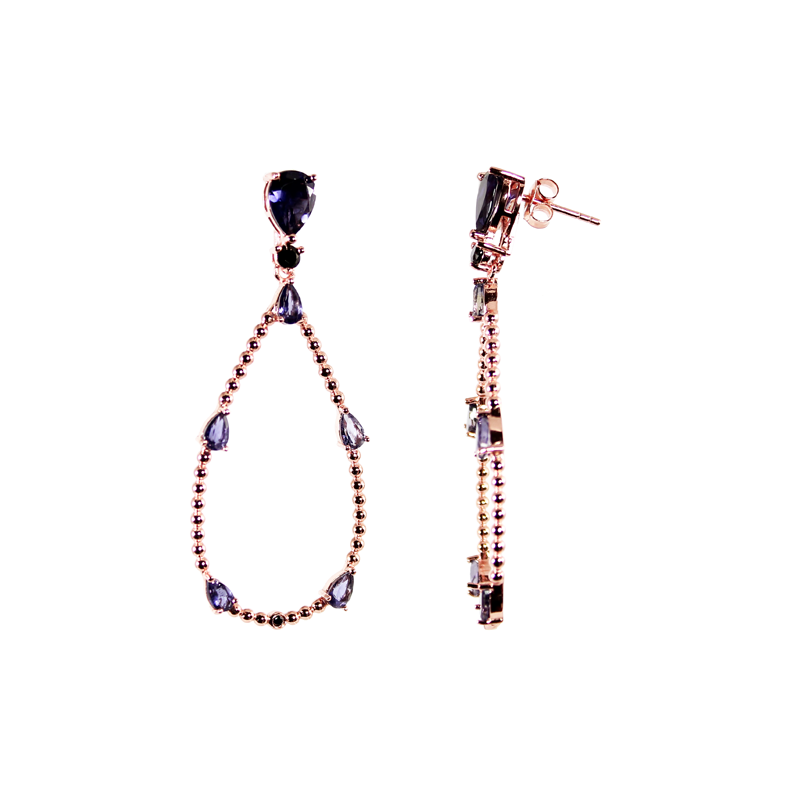 Iolite Drop Earrings