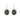 Onyx & Crystal Oval Earrings