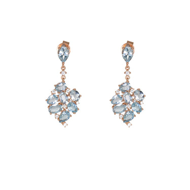 Blue Topaz Drop Earrings - $595 RRP