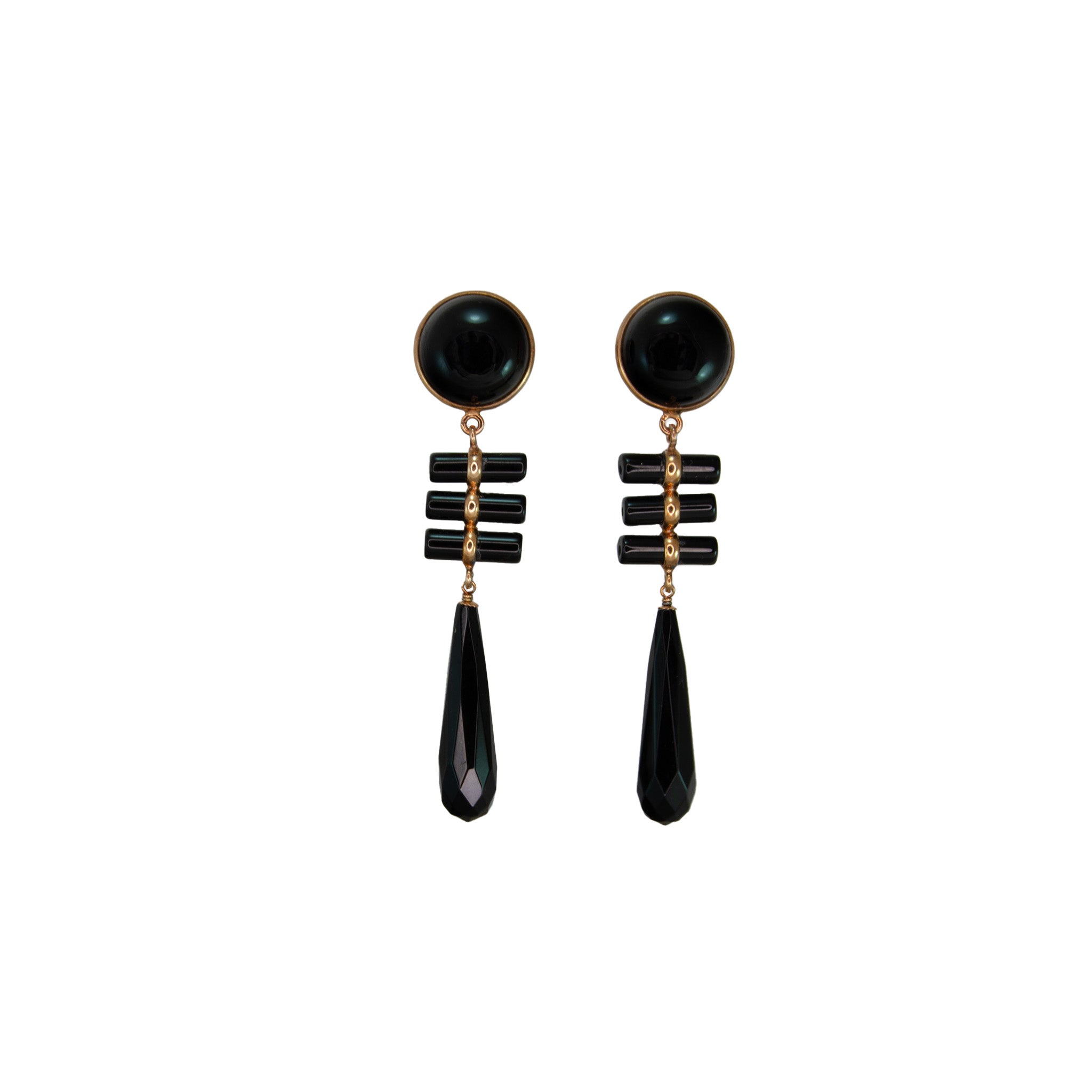 Onyx Drop Earrings