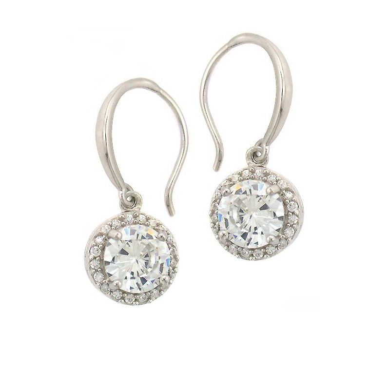 Modern Round Drop Earrings