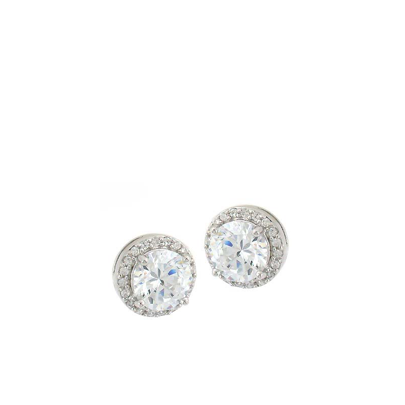 Large Double Round Stud Earrings - RRP $91.00