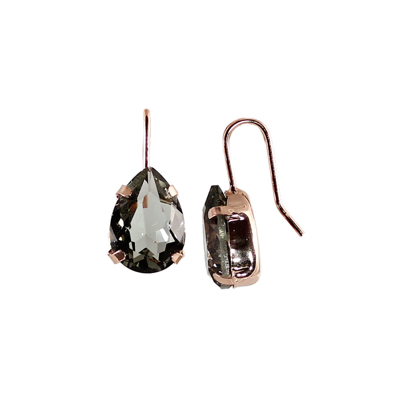 Smokey Crystal Earrings