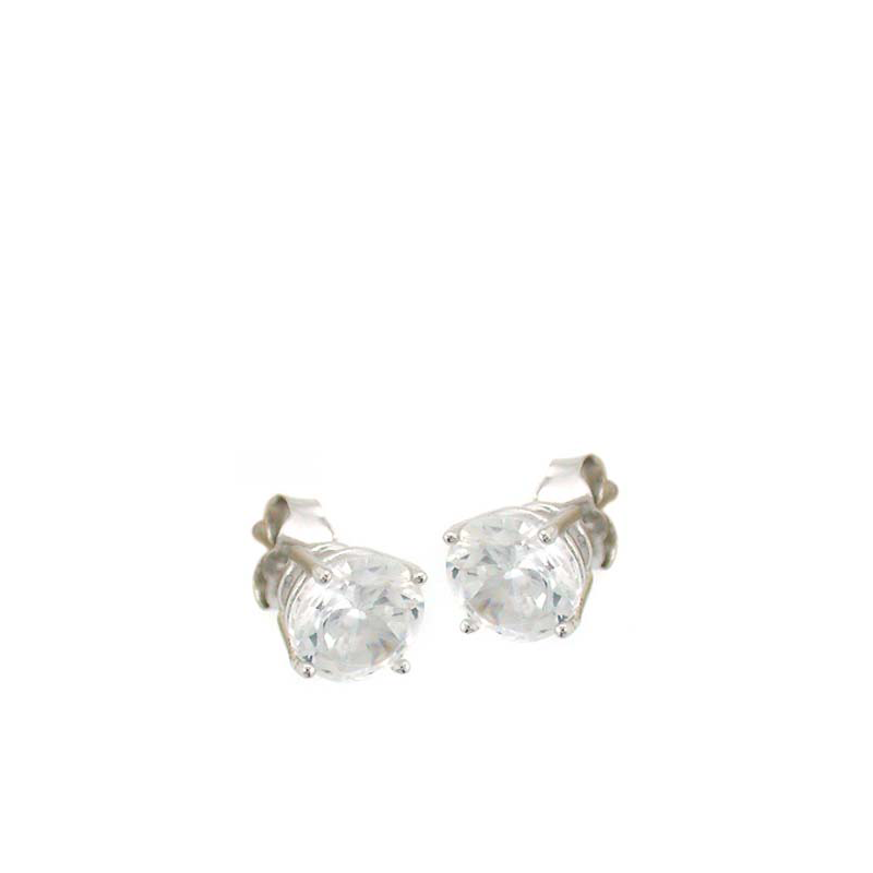 Medium Round Stud Earrings