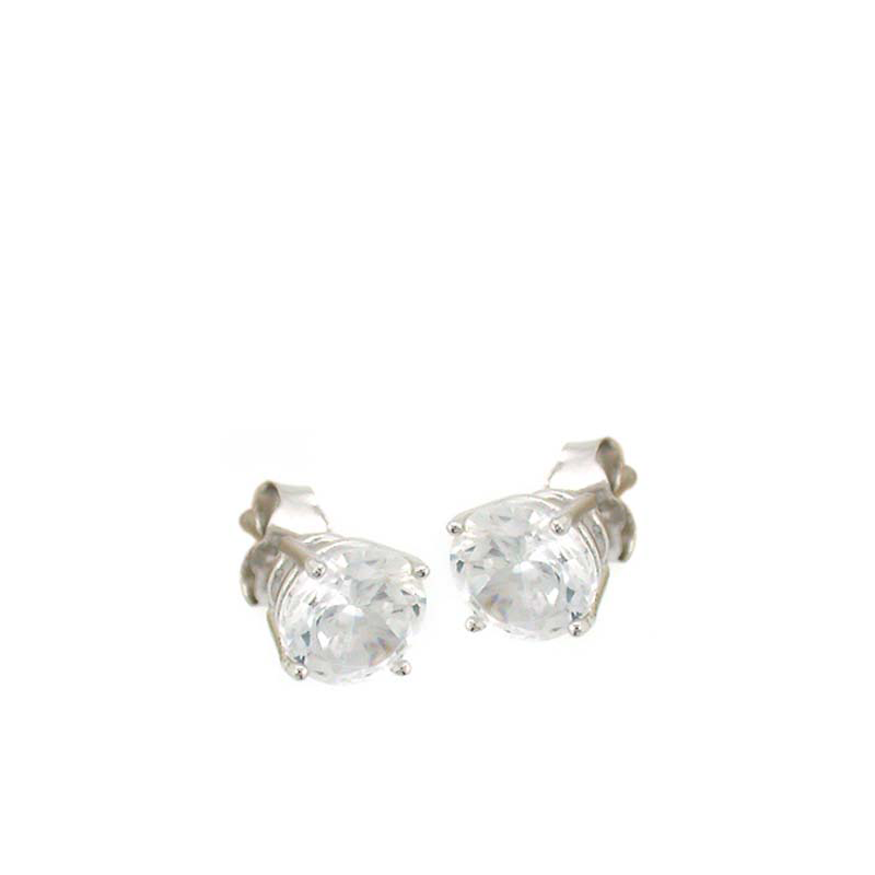 Large Round Stud Earrings