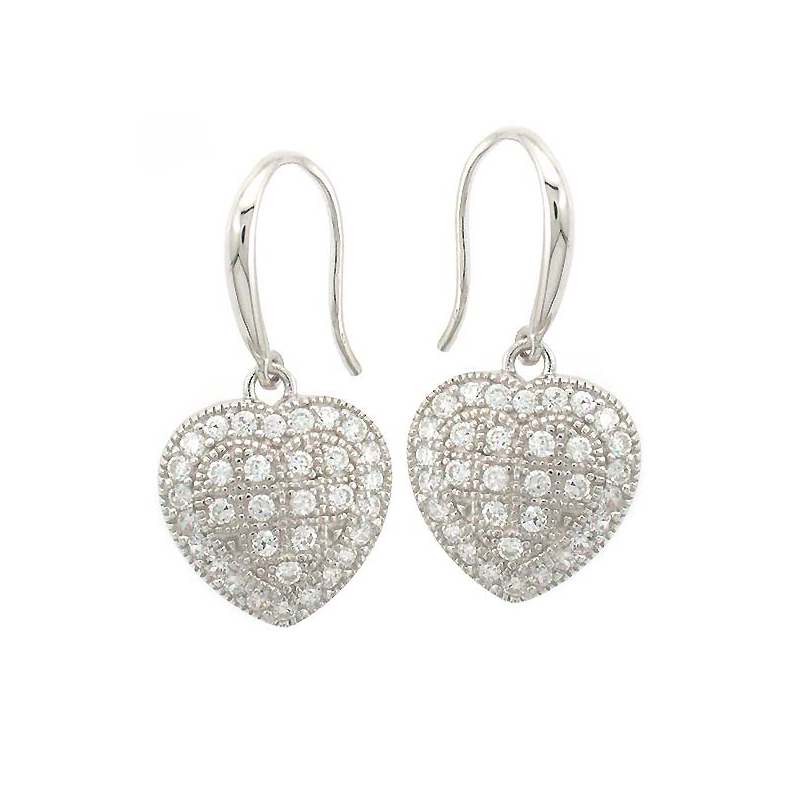 Heart Drop Earrings