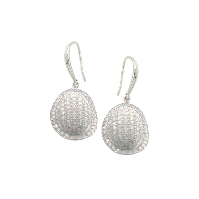 Domed Oval Earrings